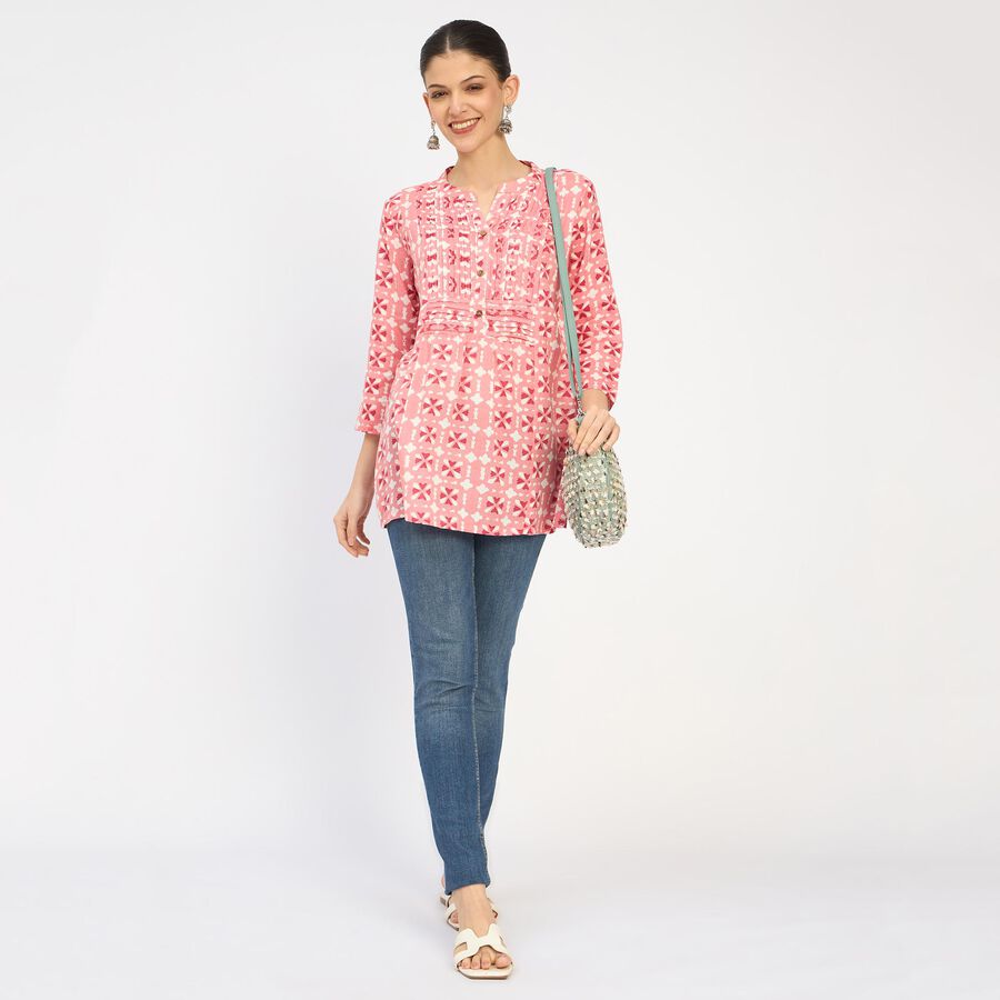 Ladies' Kurta, हल्का गुलाबी, large image number null