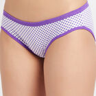 Cotton Printed Panty, Purple, small image number null