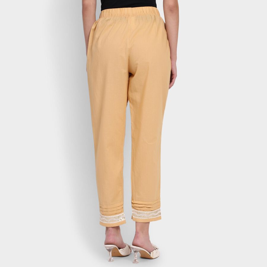 Ladies' 100% Cotton Palazzos , गहरा पीला, large image number null