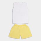 Infant Girls' 100% Cotton Short Set, Yellow, small image number null