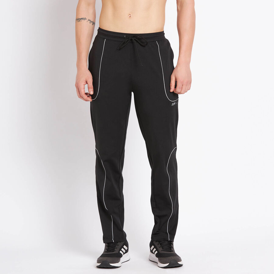 Cut & Sew Track Pants, Black, large image number null