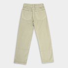 Girls' 100% Cotton Jeans, Light Green, small image number null
