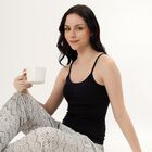 Ladies' Spaghetti Slips, Black, small