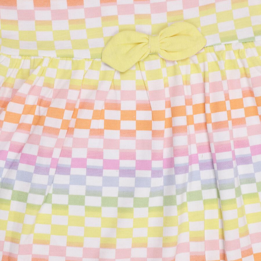 Girls' 100% Cotton Frock , Off White, large image number null