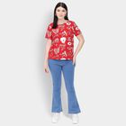 Ladies' Round Neck T-Shirt , Red, small