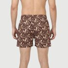 Men's Wine Regular Fit Solid Boxers, वाइन, small