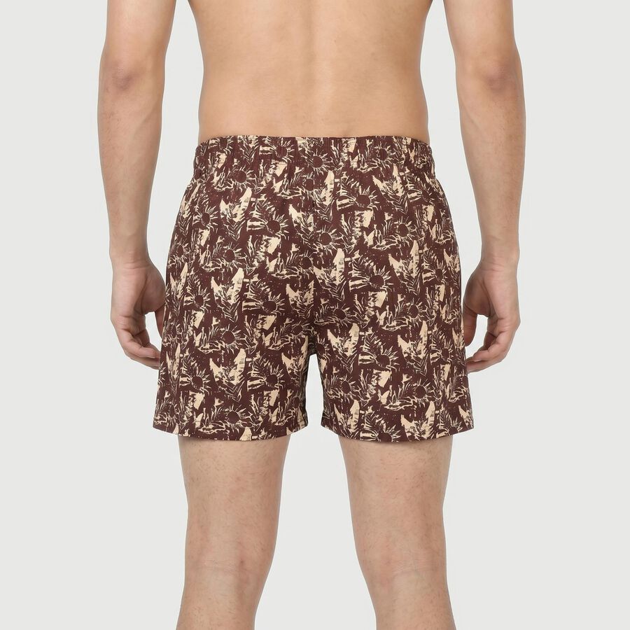 Men's Wine Regular Fit Solid Boxers, वाइन, large