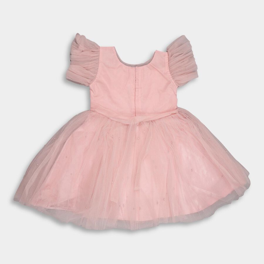 Girls' Frock, गुलाबी, large image number null