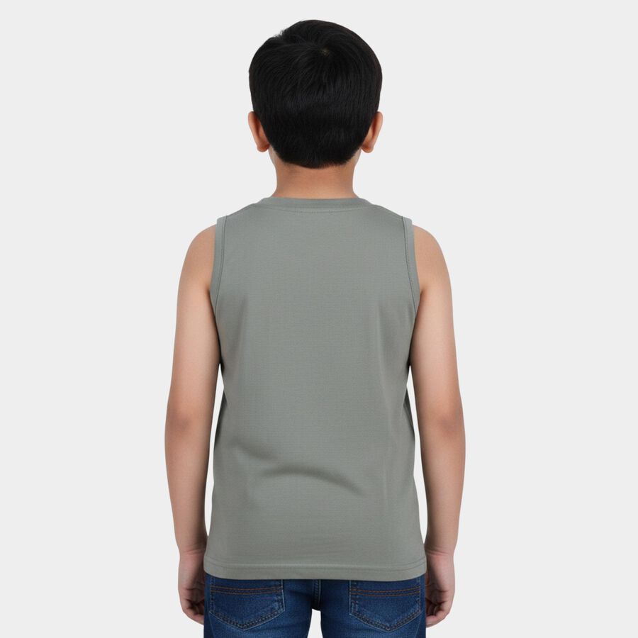 Boys Light Green Round Neck Casual Boys T-Shirt, हल्का हरा, large
