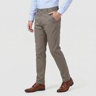 Men's Grey Slim Fit Textured Casual Trousers, हल्का ग्रे, small