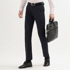 Men's Slim Fit Formal Trousers, नेवी ब्लू, small image number null