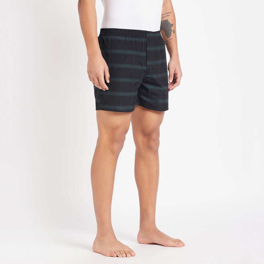 Checks Boxers, काला, large image number null