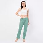 Women's Solid Elastic Waist Pyjama, Light Green, small