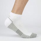 Men's White Regular Fit Striped Pack of 3 Socks, Mid Blue, small