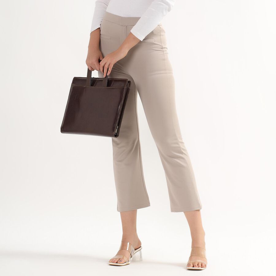 Ladies' High Rise Trouser, Beige, large image number null