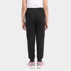 Girls' Black Long Johns Thermal, Black, small