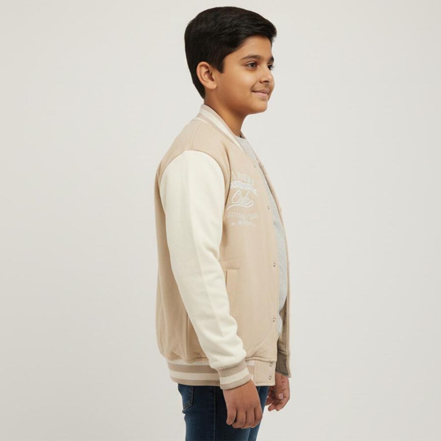Boys' Sweatshirt, गहरा पीला, large image number null