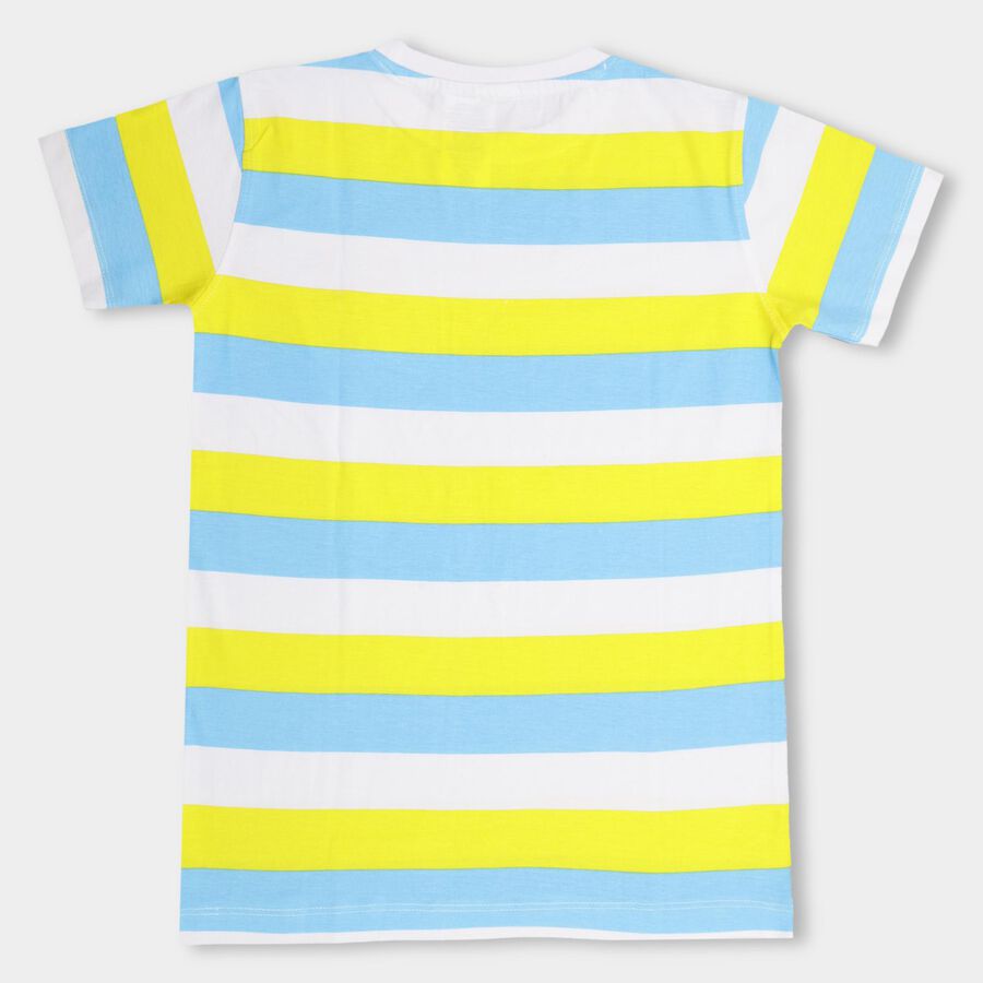 Boys' 100% Cotton Half Sleeves T-Shirt , पीला, large image number null
