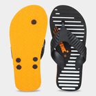 Men's Black Flip-Flop Slippers, Black, small