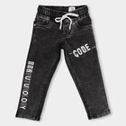 Boys' 100% Cotton Jeans, Black, small image number null