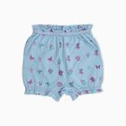 Girls' Light Blue Regular Fit Printed Bloomers, Light Blue, small image number null