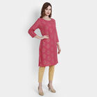Printed Straight Kurta, Coral, small image number null