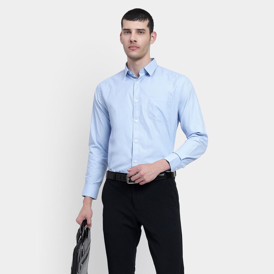 Men's Formal Shirt , हल्का नीला, large image number null