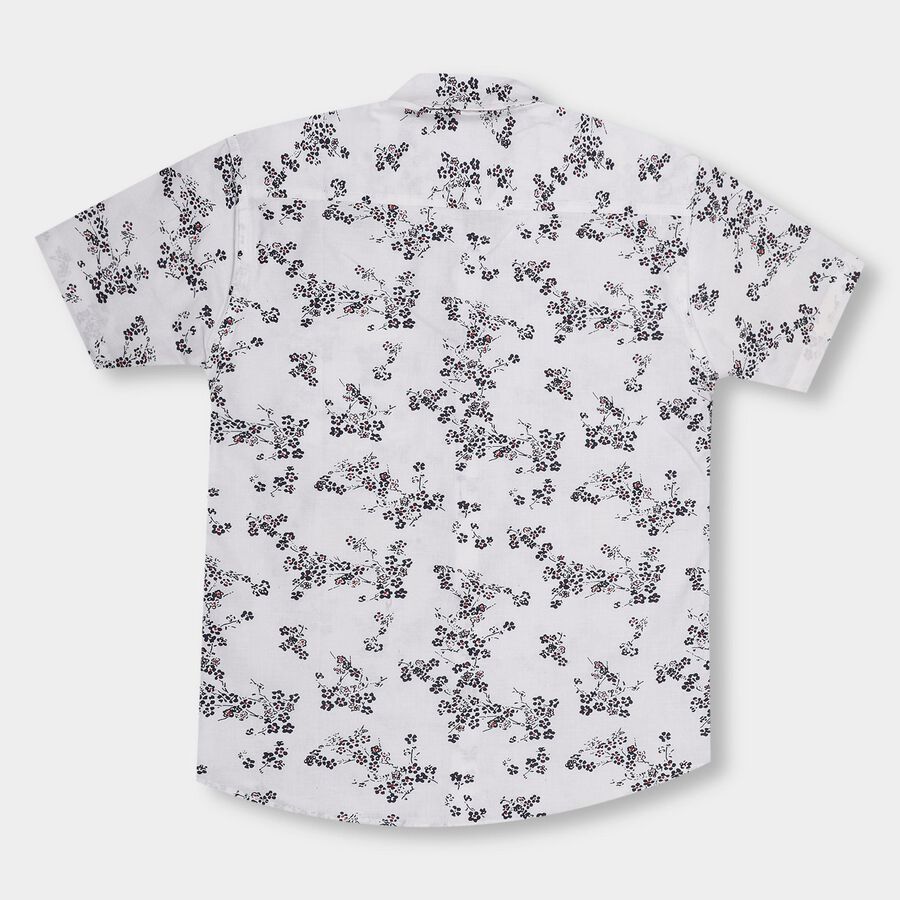 Boys' 100% Cotton Casual Shirt, White, large image number null