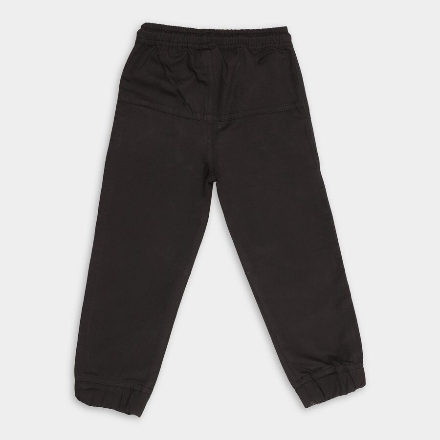 Boys' 100% Cotton Trousers , काला, large image number null