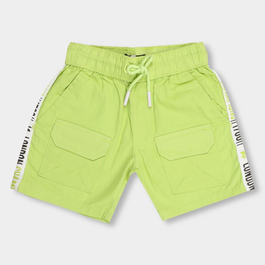 Boys' 100% Cotton Bermudas , हल्का हरा, large image number null