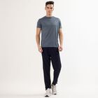 Men's Navy Blue Regular Fit Side-Piped Track Pants, नेवी ब्लू, small image number null