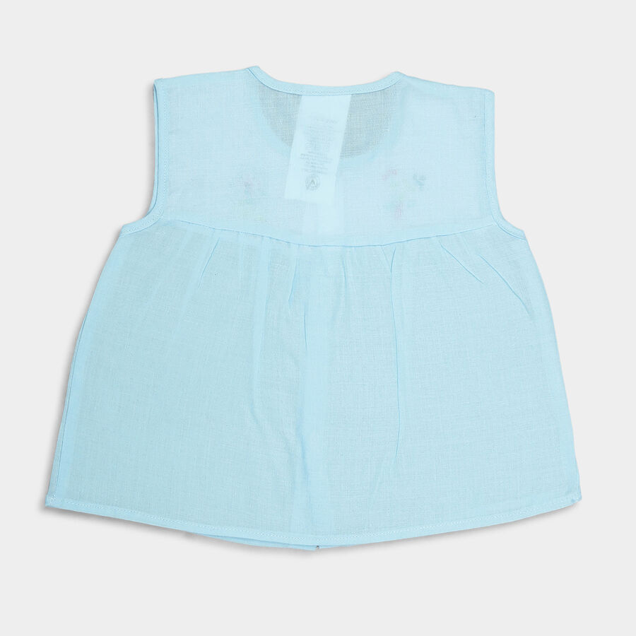 Infants Printed Regular Collar Shirt, Light Blue, large image number null