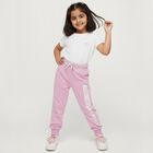 Girls' Light Pink Elastic Waist Party Vibes Pyjama, लाइलेक, small image number null