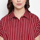 Stripes Shirt, Maroon, small image number null