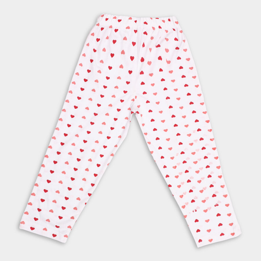 Girls' Pyjama, सफ़ेद, large image number null