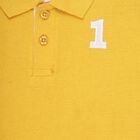 Boys Bright Yellow Polo Neck Casual T-Shirt, Yellow, small image number null