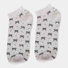 Printed Socks, Melange Light Grey, small image number null