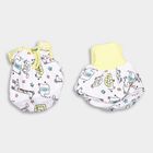 Infants' 100% Cotton Gift Set (Cap, Mittens, Booties), White, small