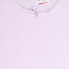 Girls' 100% Cotton Vest, लाइलेक, small image number null