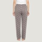 Women's Grey Straight Fit Solid Elastic Waist Pyjama, हल्का ग्रे, small