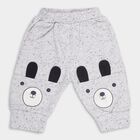 Infants Light Grey Printed Cotton Blend Pyjama, Melange Light Grey, small image number null