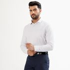 Men's Light Grey Classic Formal Shirt, Light Grey, small image number null