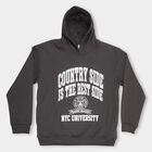 Boys Dark Charcoal Grey Hoodie Neck Casual Sweatshirt, Dark Grey, small image number null