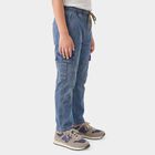 Boys Blue Cargo Fit Utility Jeans, Mid Blue, small