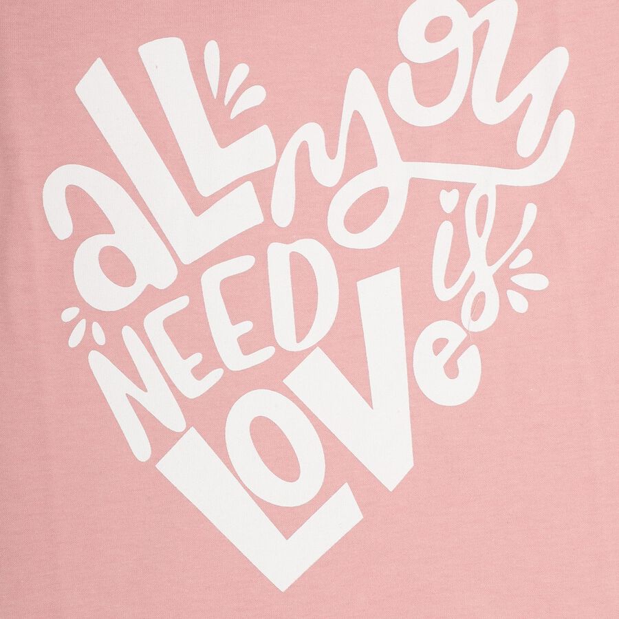 Light Pink Girls' Graphic T-Shirt - 6-8Y, Light Pink, large image number null