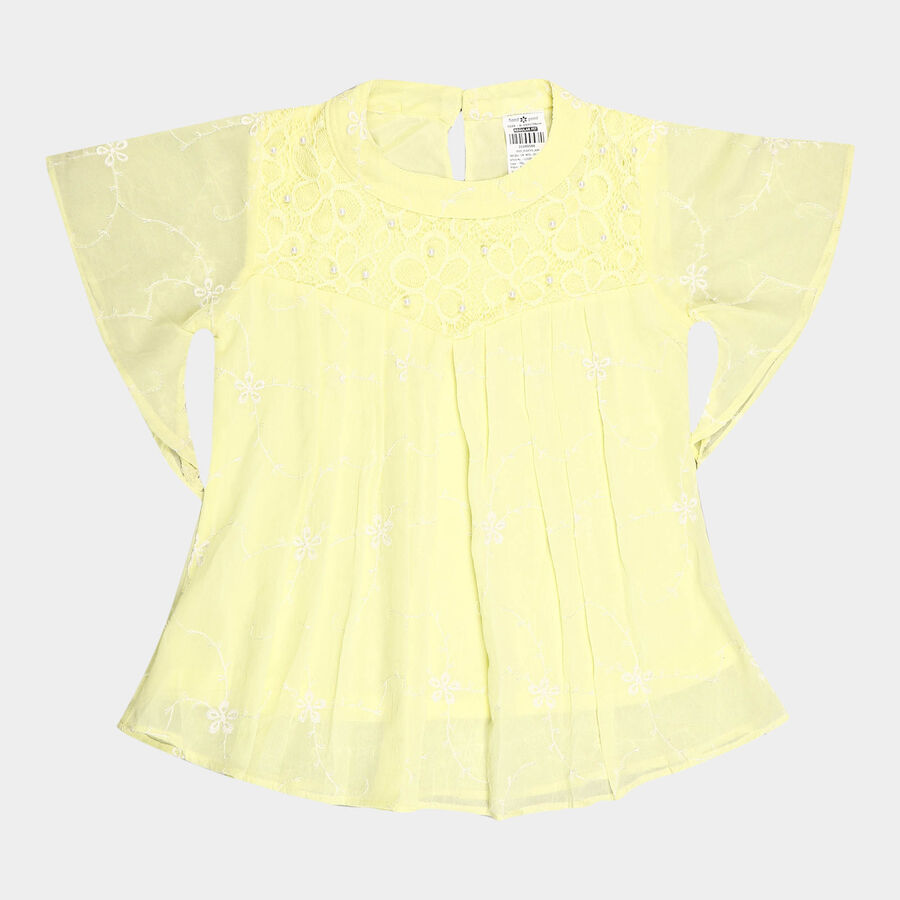 Girls All Over Print T-Shirt, Yellow, large image number null