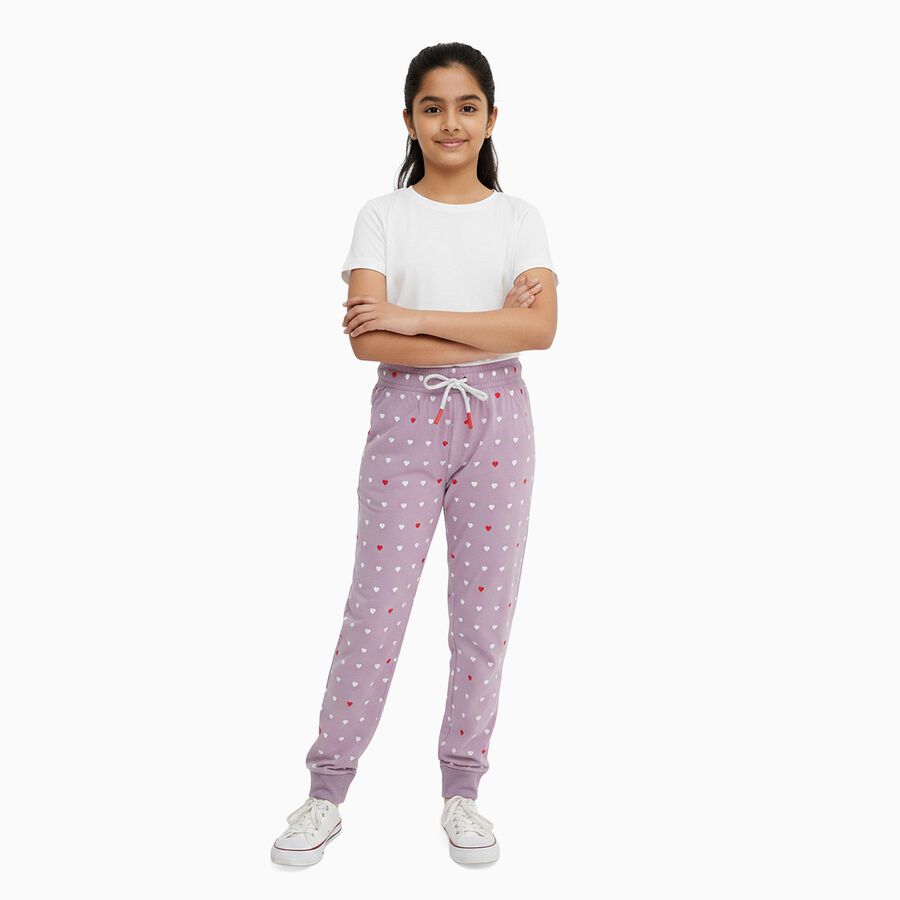 Girls' Pyjama, Lilac, large image number null
