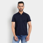 Stripes Polo Shirt, Melange Blue, small image number null