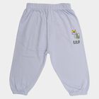 Infants' Light Blue Jogger Graphic Printed Cotton Pyjama, Light Blue, small
