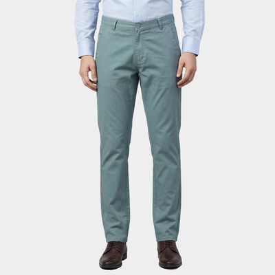 Men's Aqua Slim Fit Flat-Front Trousers